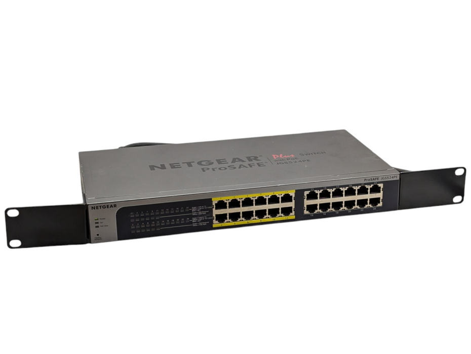 NETGEAR ProSAFE Plus 24 Port Gigabit Switch with PoE JGS524PE -