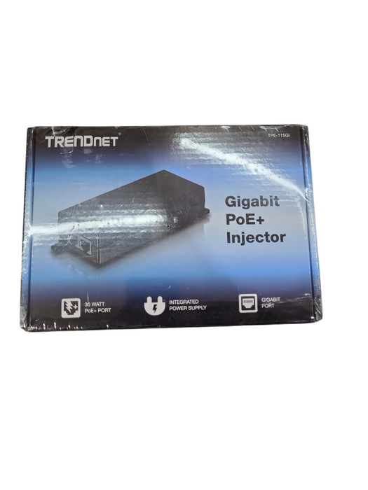 TRENDnet TPE-115GI /A PoE+ Full Duplex Gigabit Injector - New Sealed