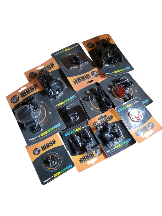 LOT 12x WASPcam Accessory Bundle