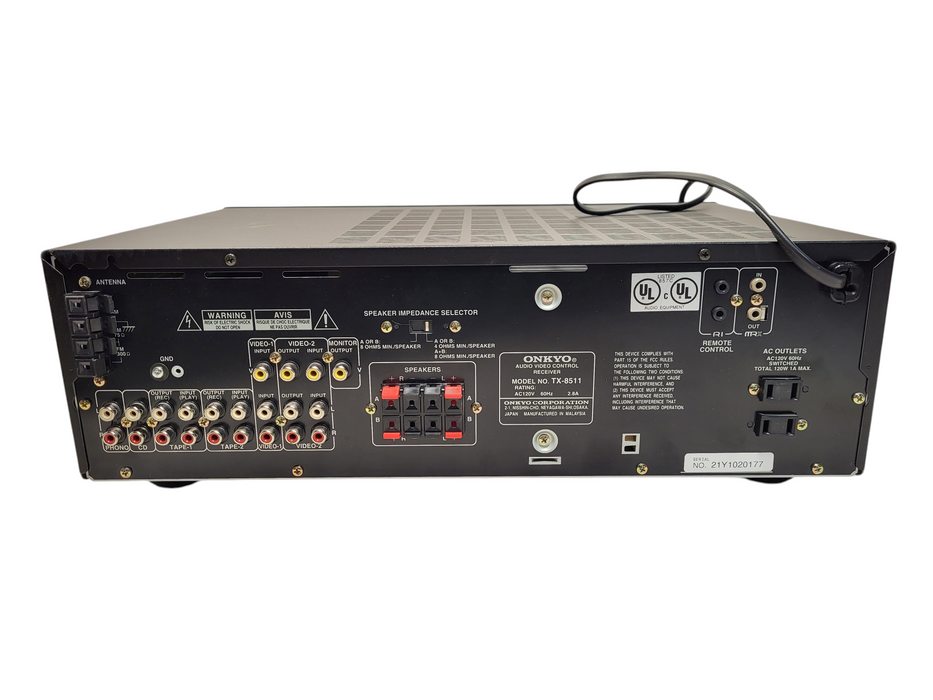 Onkyo TX-8511 AV 200-Watt Stereo Receiver Amplifier No remote $