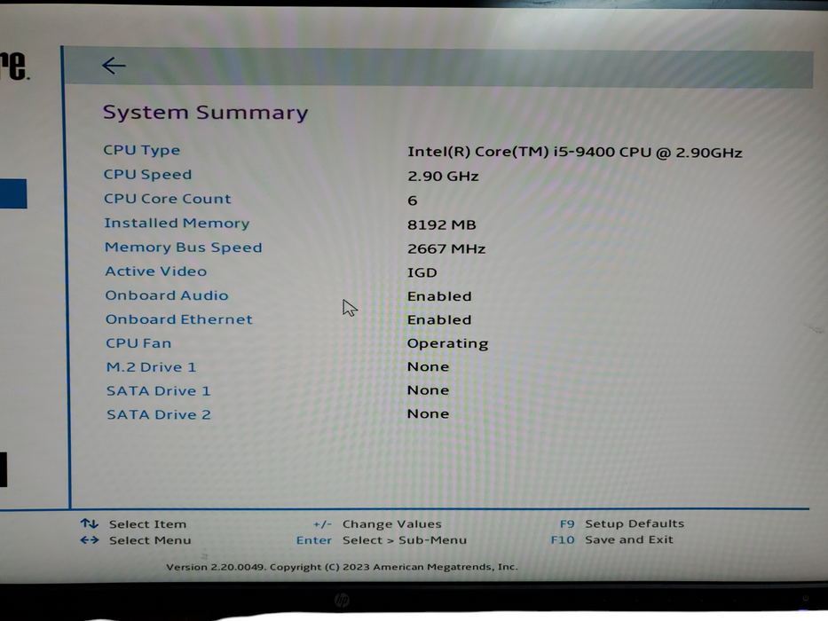 Lenovo ThinkCentre M720e SFF i5-9400 2.90GHz 8GB DDR4, No HDD/SSD/M.2