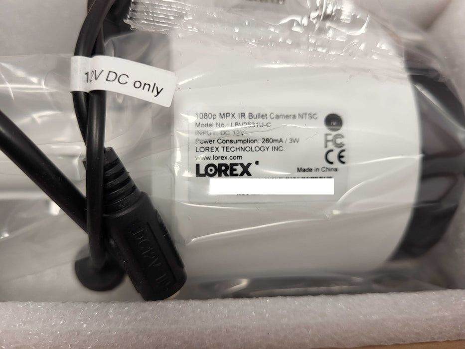 Lot of 4x Lorex LBV2531U-C 1080p MPX IR Bullet Camera NTSC Open box $