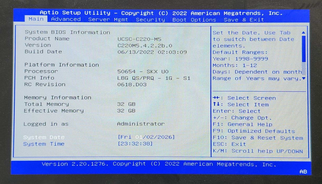 Cisco UCS C220 M5 1U 10x 2.5", Xeon Silver 4114, 32GB DDR4, 12G Modular