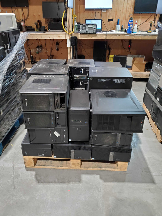 Lot of 33x i5-9th Gen PC Towers, Mixed Brands, 8GB PC4, No HDD, No OS