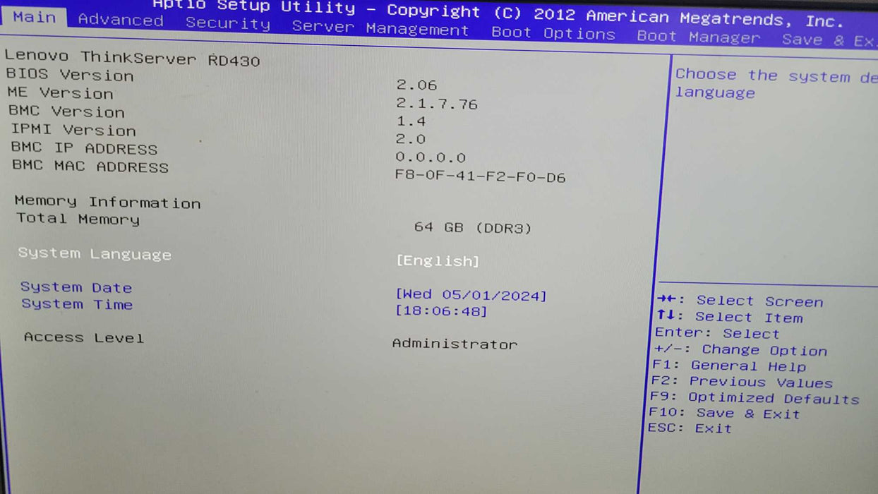 Lenovo ThinkServer m3064 - 2x Xeon E5-2407 0 | 64GB RAM | NO HDD | LSI RAID %