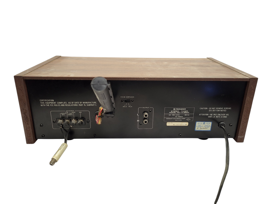 Vintage Pioneer TX-6800 AM/FM Stereo Radio Tuner $
