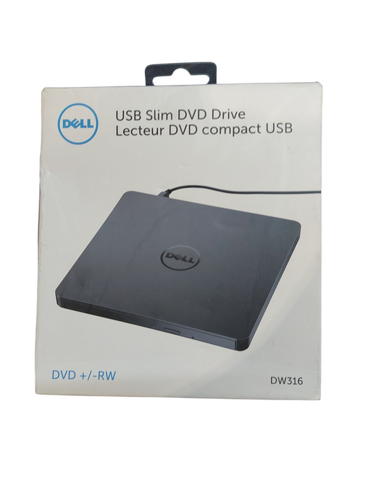 Lot 2x Dell External USB Slim DVD +/- RW Optical Drive DW316