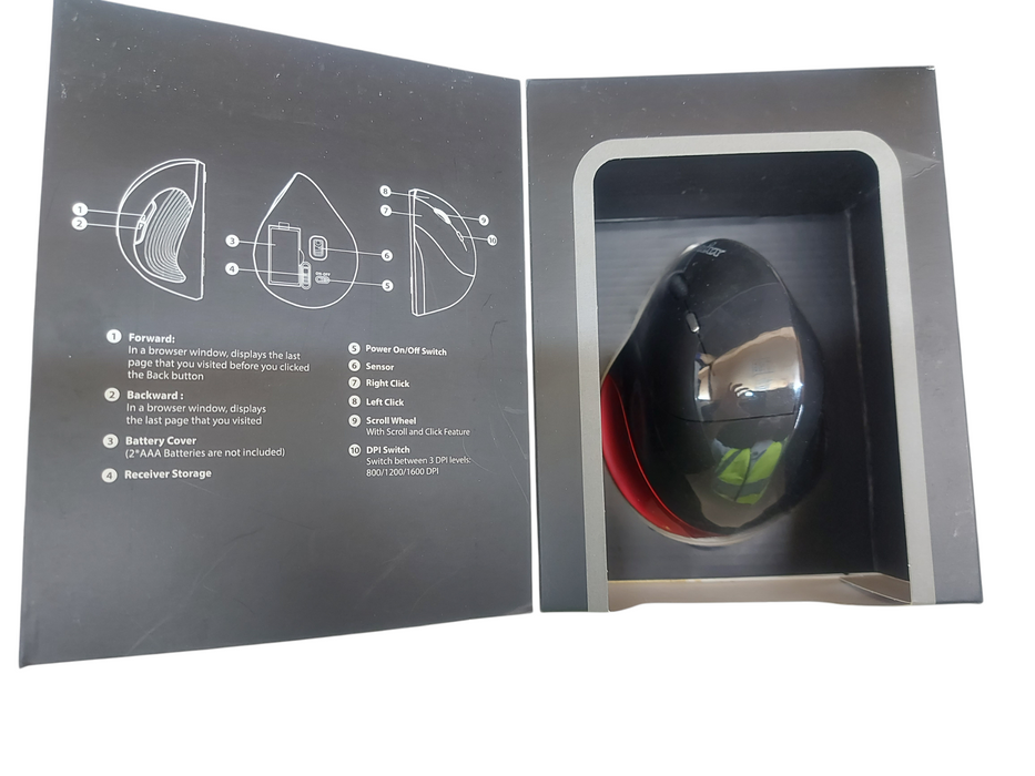 Perixx Perimice - 718 Wireless Left-hand Mouse