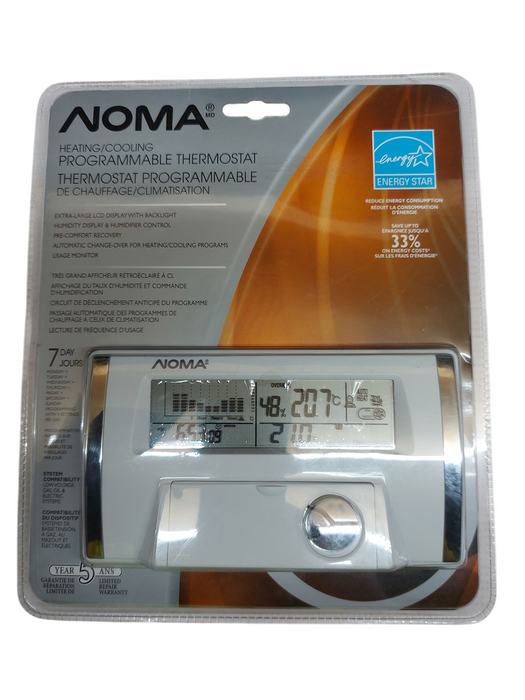 NOMA 7-day programmable thermostat