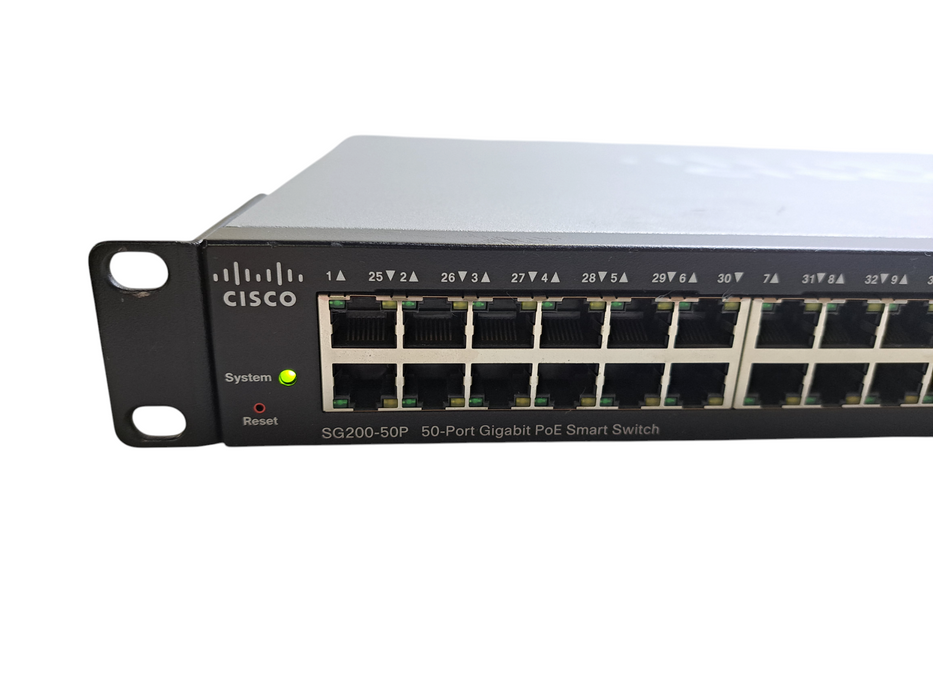 Cisco SG200-50P | 50-Port Gigabit PoE Smart Switch 2x SFP )