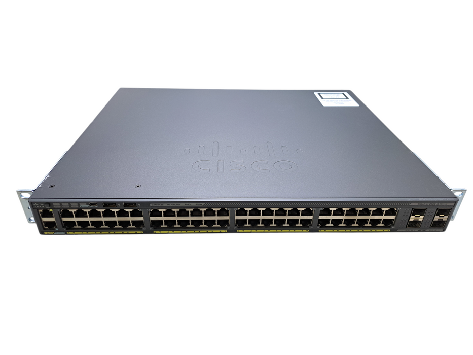 Cisco WS-C2960X-48LPS-L V02 | 48-Port Gigabit PoE+ 370W Switch w/ 4x SFP Q