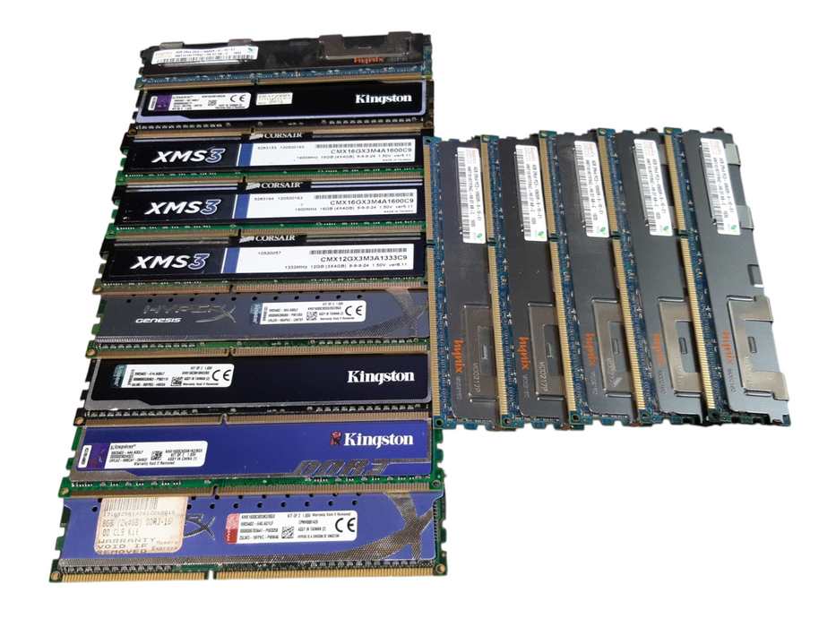 Lot of 32x, Heat Sink 4GB DDR3 Desktop RAM