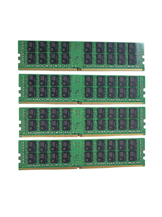 Lot of 4x - 32GB Samsung 2Rx4 PC4-2133P-R SERVER MEMORY  %