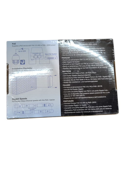 TRENDnet TPE-115GI /A PoE+ Full Duplex Gigabit Injector - New Sealed