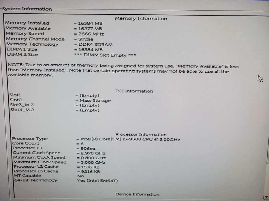 Dell OptiPlex 3070 SFF | i5-9500 @3.00GHz, 16GB DDR4, INTEL SSD P3600 800GB
