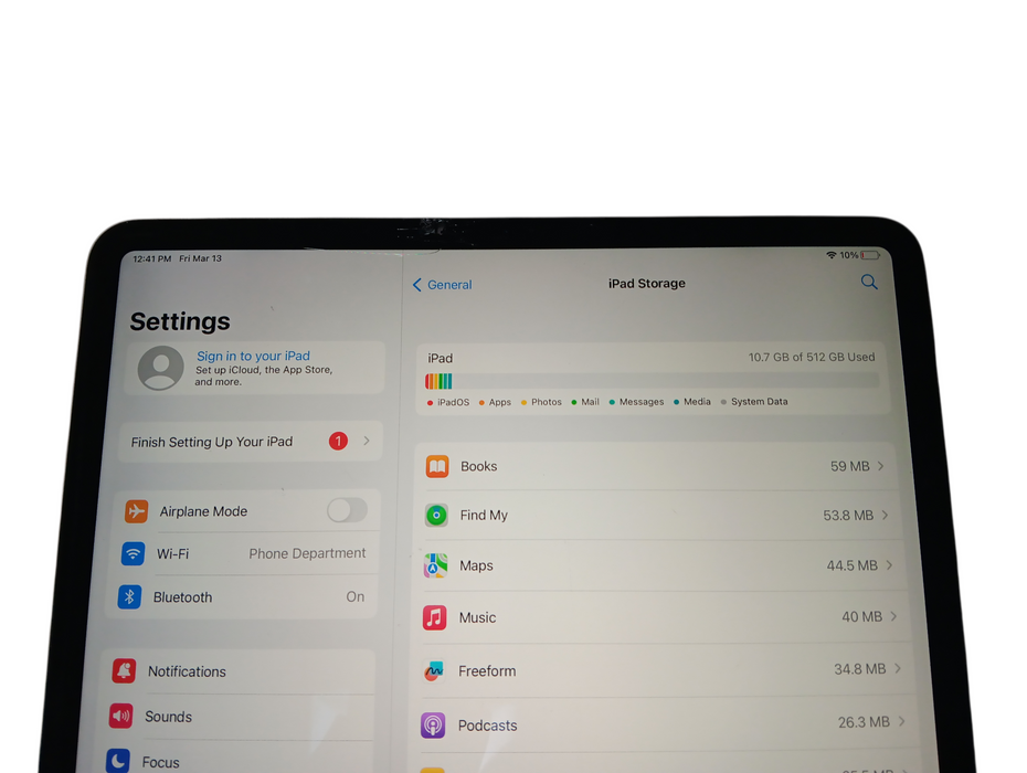 Apple iPad Pro 12.9" 4th Gen - 512GB - Silver [A2229] Read