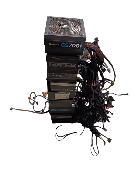 Lot of 10x Assorted Untested Desktop Power Supplies