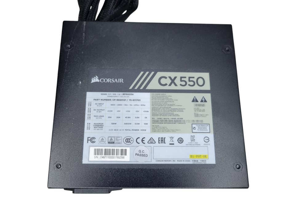 CORSAIR 550W Non-Modular ATX PSU (RPS0054) %