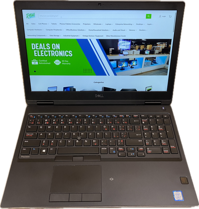 Dell Precision 7530 i7-8850H Radeon Pro WX 4150 4GB GPU 16GB RAM 256GB SSD  Lap200