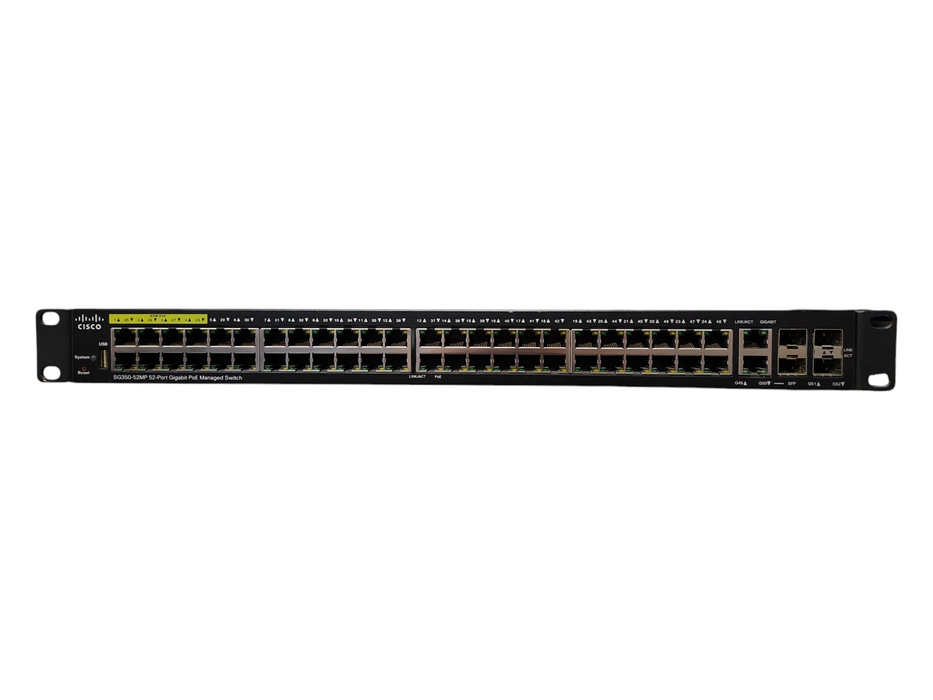 Cisco SG350-52MP-K9 V02 52-Port Gigabit PoE Managed Network Switch