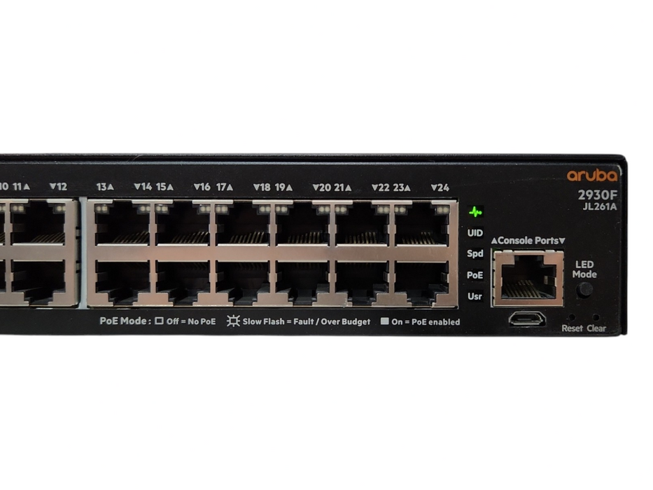 Aruba HP JL261A 2930F 24G PoE+ 4SFP Gigabit Switch