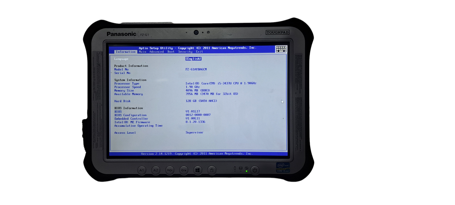 Panasonic Toughbook i5-3437U|4GB DDR3|120GB SSD