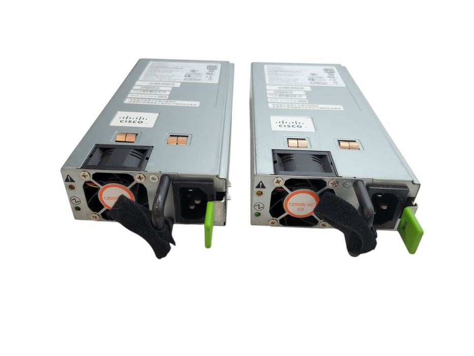 Lot of 2x - Cisco Systems DPST-1200DB V2 1200W Server Power Supply %