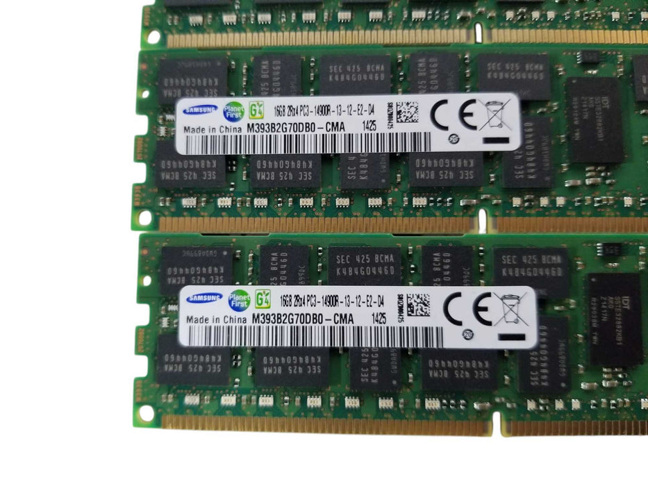 Samsung 64GB Bundle DDR3 (4x16GB) 2Rx4 PC3-14900R-13-12-E2-D4 Server RAM Q