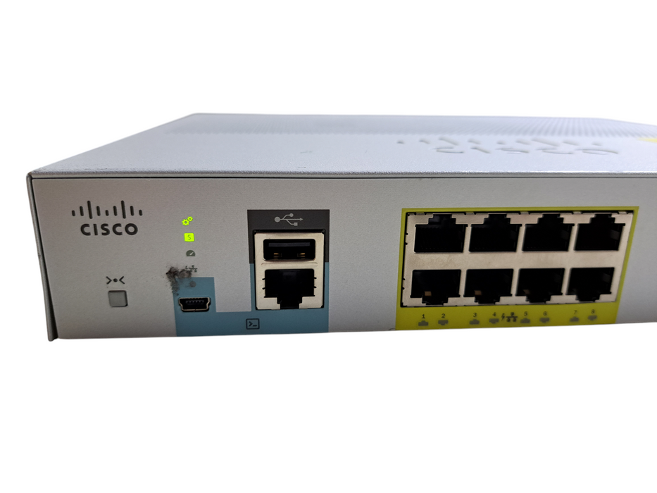 Cisco WS-C2960L-8PS-LL | 8-Port Gigabit PoE+ 2x SFP Silent Managed Switch Q