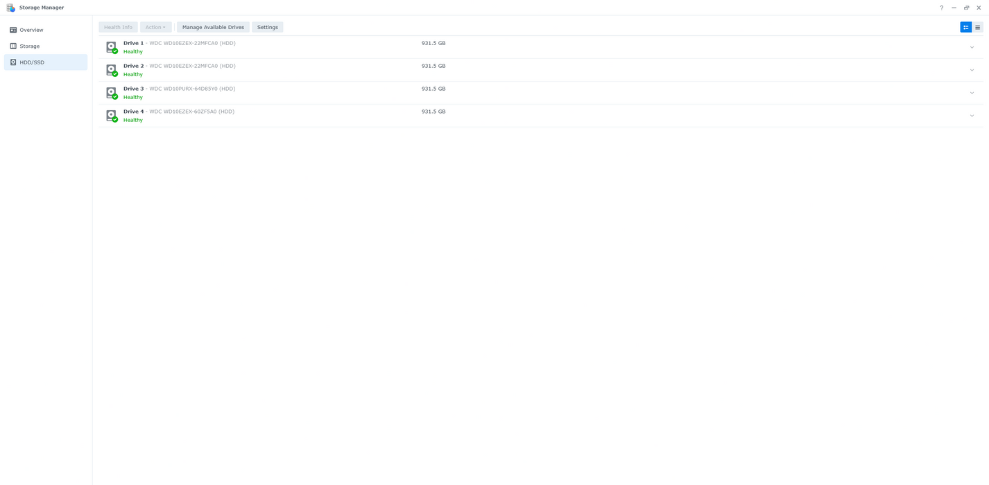 Synology DiskStation DS418 4-Bay NAS w/ 4x1TB HDDs, No AC Adapter