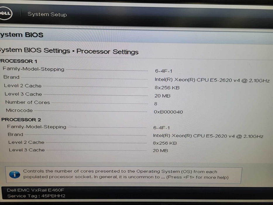 Dell EMC VxRail E460F - 2x Xeon E5-2620 v4 64GB DDR4 PERC H730P Mini %