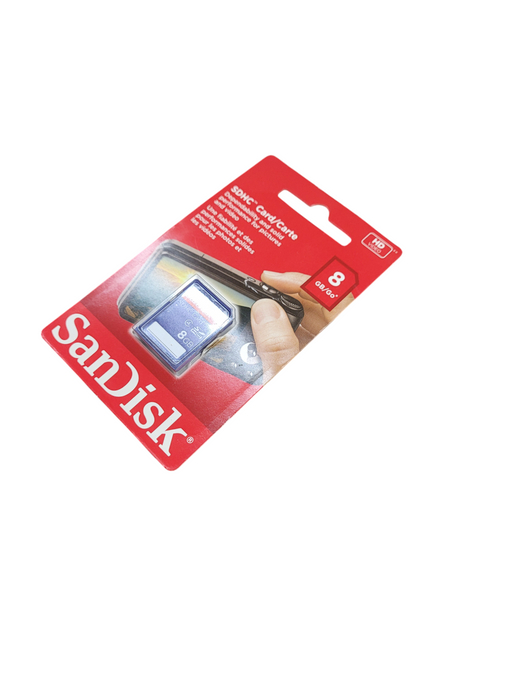 SanDisk 8GB Class SDHC Card – New – Camera/Photo Storage - Technical View