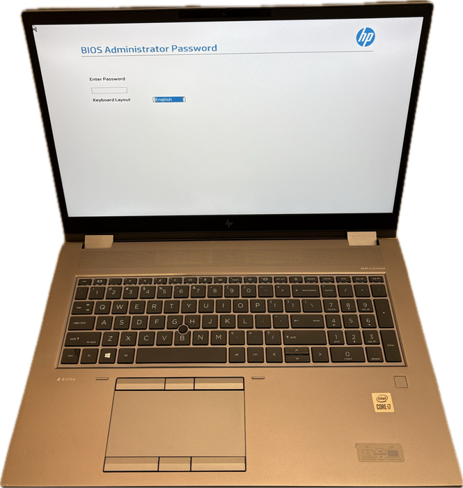 HP ZBook Fury 17 G7 i7-10750H 8GB RAM For Parts/Repair READ! Q Lap200