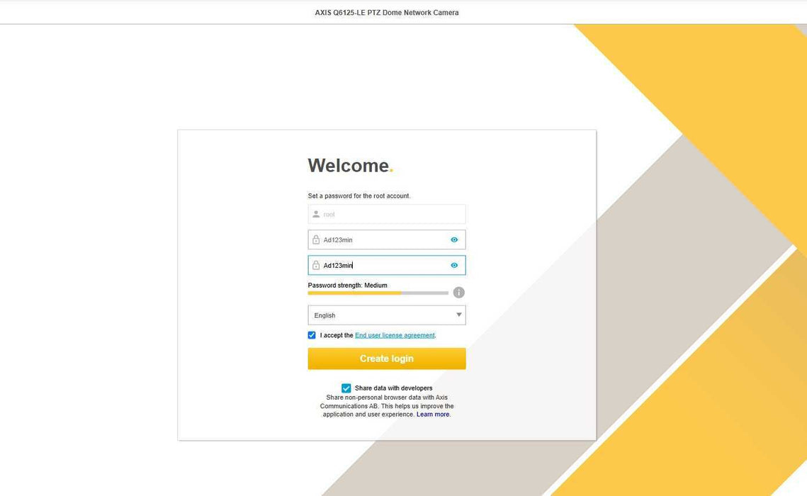 AXIS COMMUNICATIONS Q6125-LE Pan Tilt Zoom Network Dome Camera _