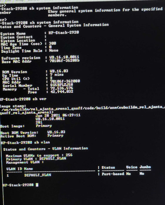 HP 2920-48G-PoE+ J9729A 48-Port Managed Gig Switch w/ J9733A Stacking  _