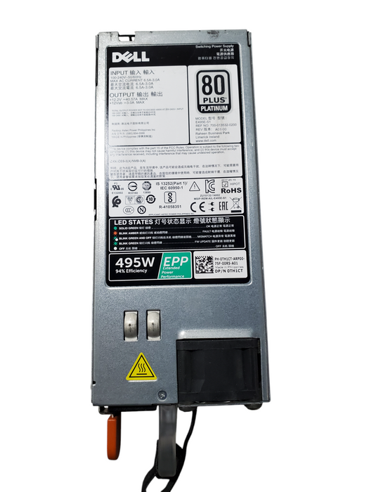 Power Supplies Dell E495E-S1 Hot-Swap R320 R420 T320 T420 R520 Q