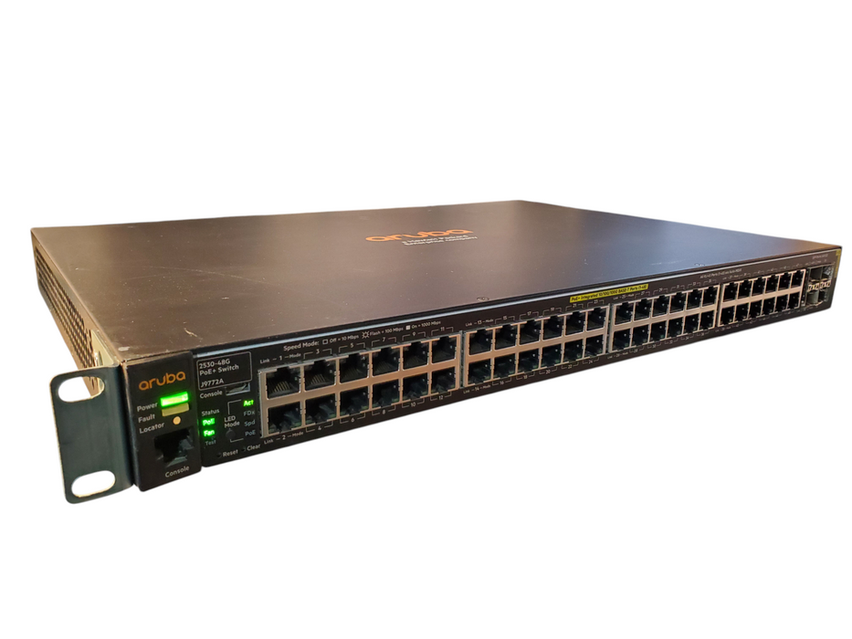 HPE Aruba J9772A 2530-48G 48-Port PoE+ Gigabit Ethernet Network Switch