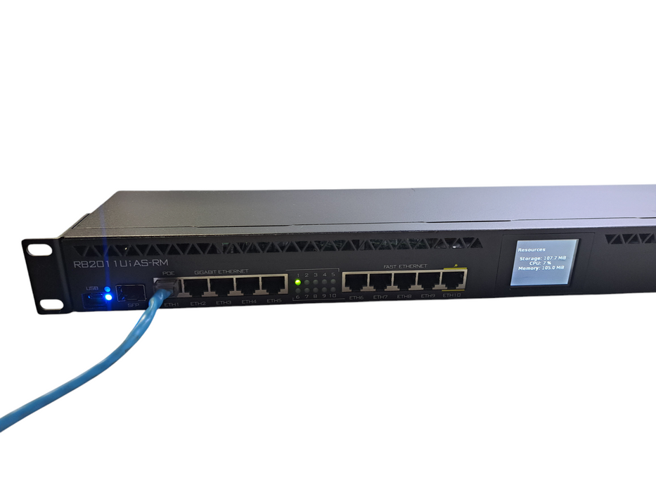 MikroTik RB2011UiAS-RM Routerboard Gigabit Router