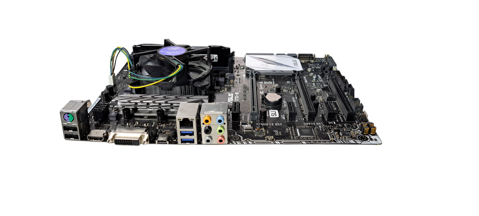 ASUS Z170-E, LGA 1151 ATX Motherboard W/ i7-6700 CPU|4GB DDR4 RAM|No Shield