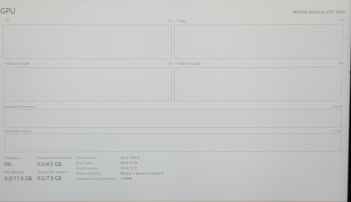 Acer Nitro 7 i7-9750H 16GB DDR4 GTX 1650 256GB SSD READ  β Lap200