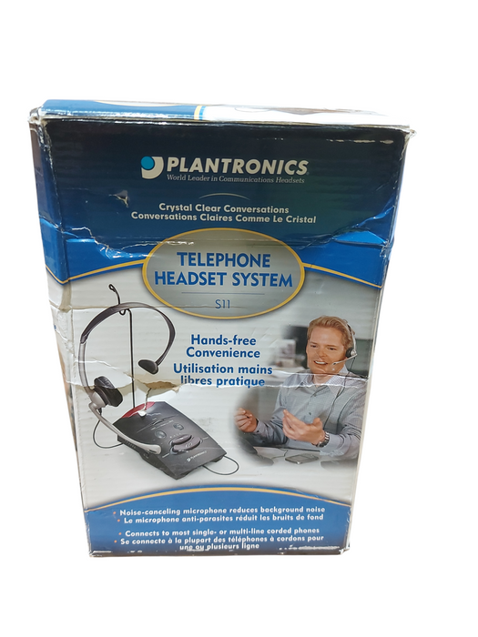 Plantronics S11 Telephone Headset System with Over-the-Head Headset