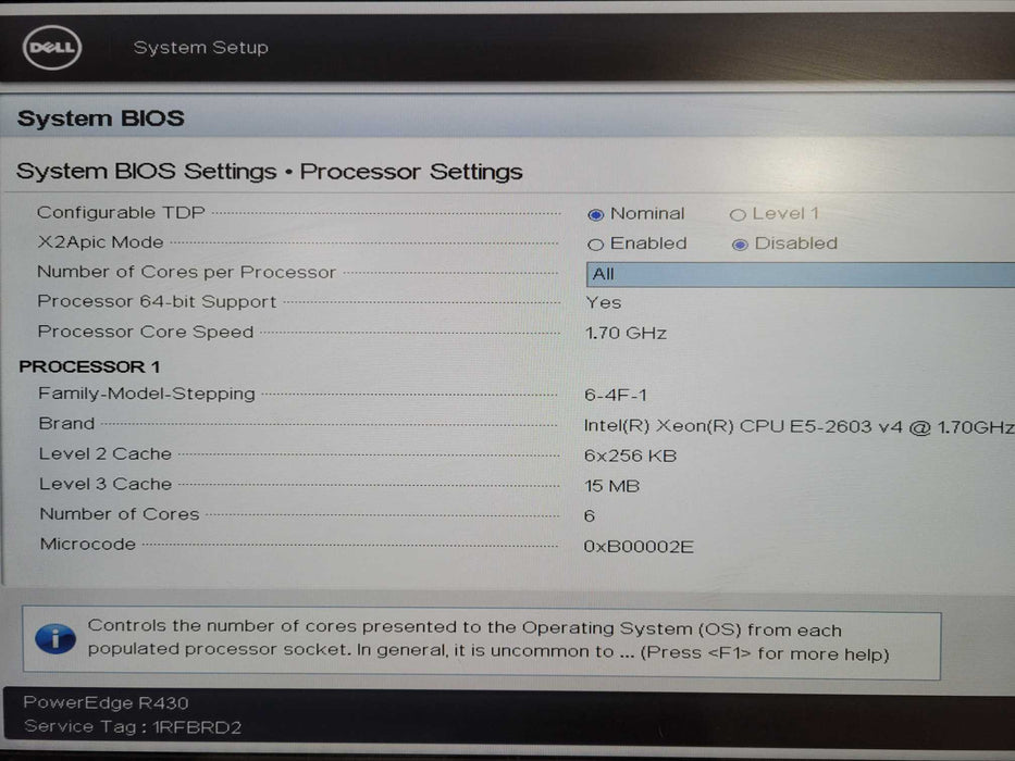 Dell R430 1U 4x 3.5"| Xeon E5-2603 v4 @1.70GHz, 32GB DDR4, H330 Mini  !