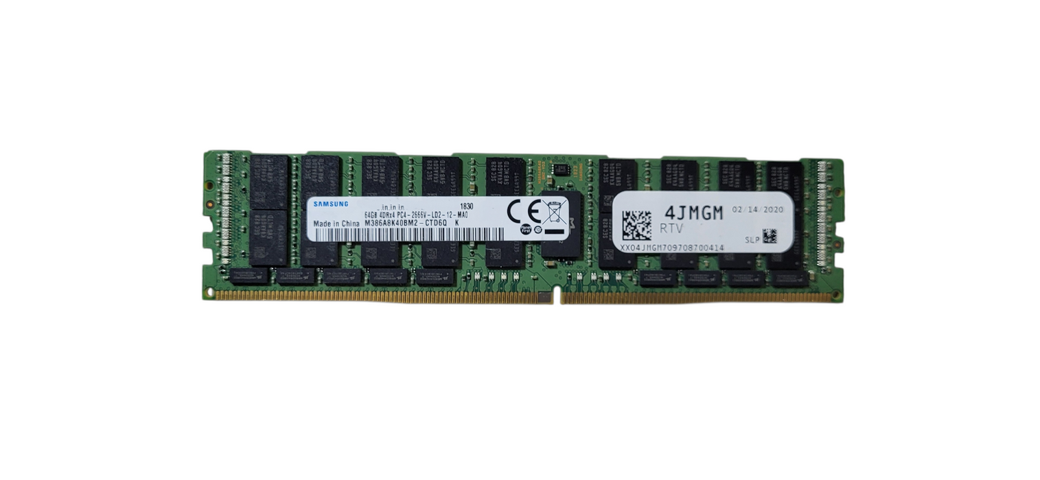 Samsung 64GB DDR4-2666 ECC LRDIMM Server RAM PC4 M386A8K40BM2-CTD6Q