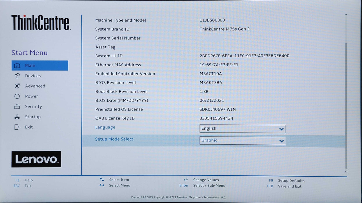 Lenovo Thinkcentre M75s Gen 2 Ryzen 7 PRO 4750G, 16GB DDR4, 256GB NVMe
