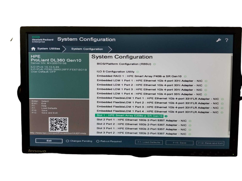 HPE ProLiant DL360 Gen10 2x Xeon Gold 6230, 32GB DDR4, P408i-a SR 10GB NICs