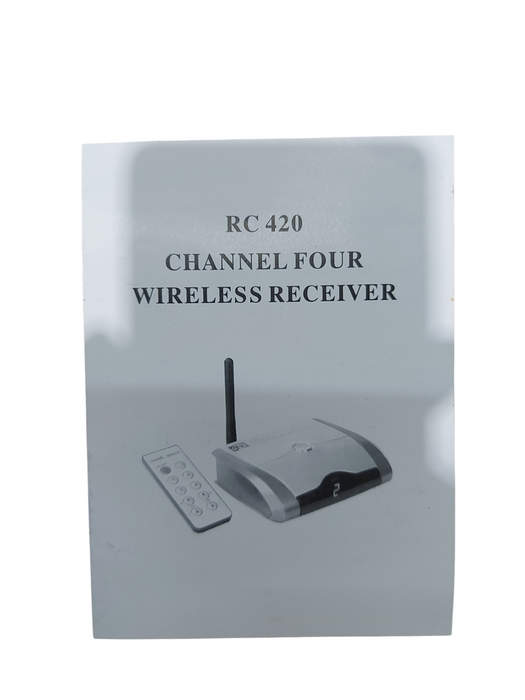 LYD RC420 Receiver 4 Color Wireless Security Spy Cameras w/ Audio & Remote