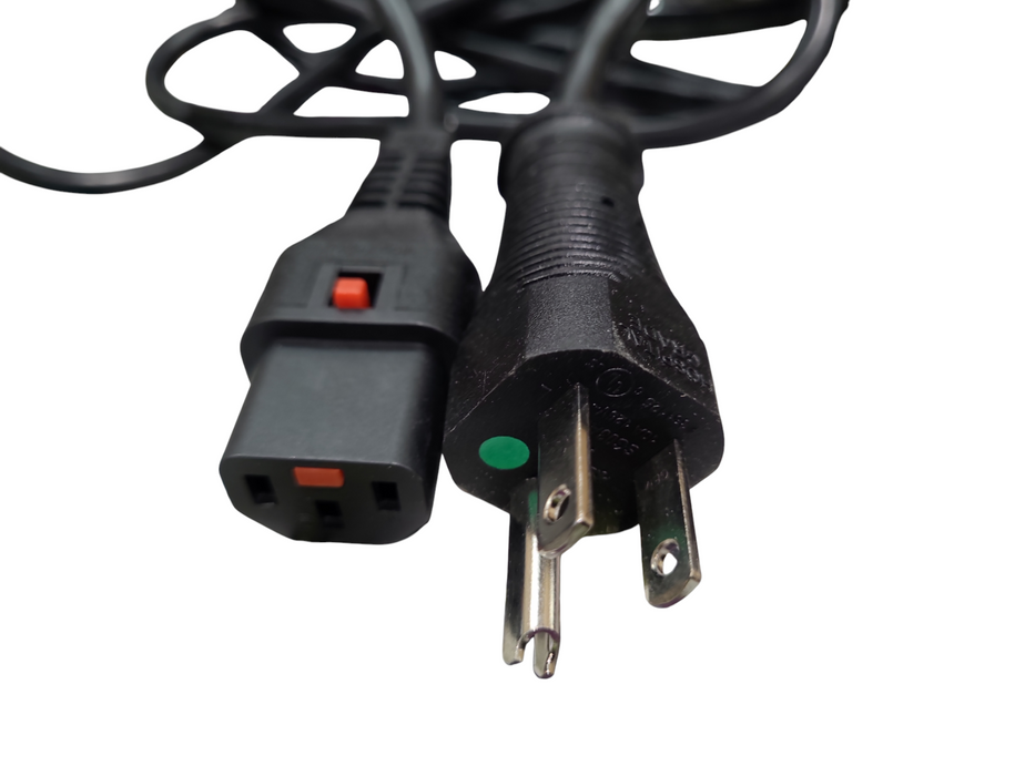 Lot 10x Hospital Grade 5-15P to Locking C13 Power Cable 18AWG SJT 10A/125V  Q