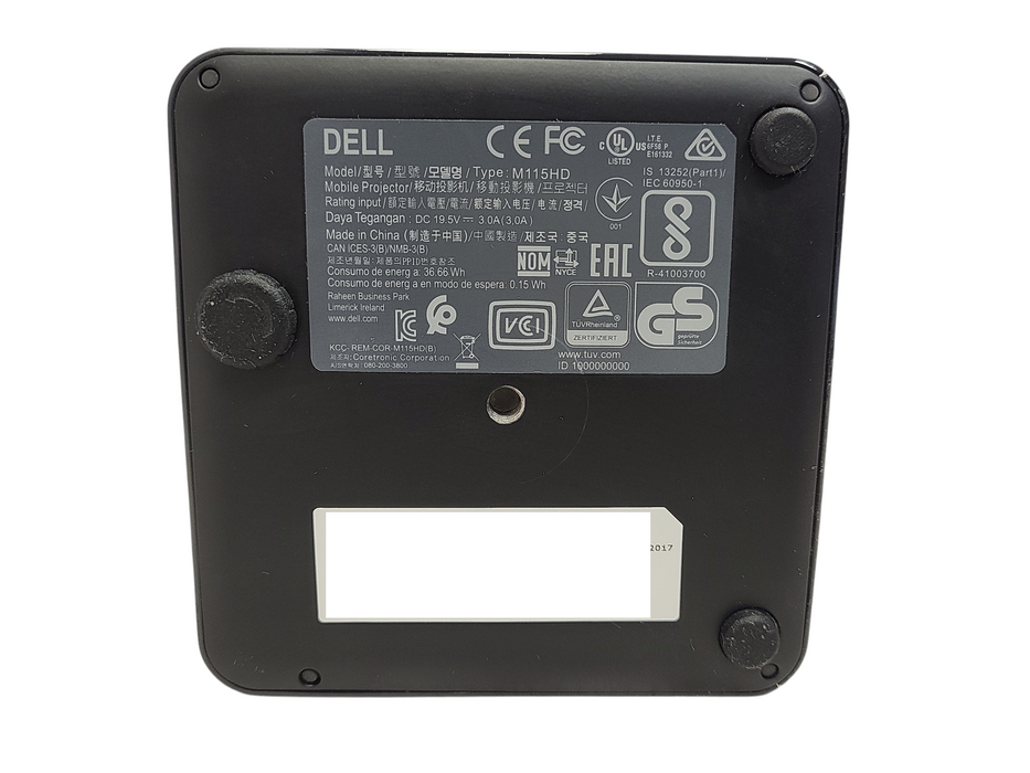 Dell M115HD Portable DLP Projector | 63 Lamp Hours )