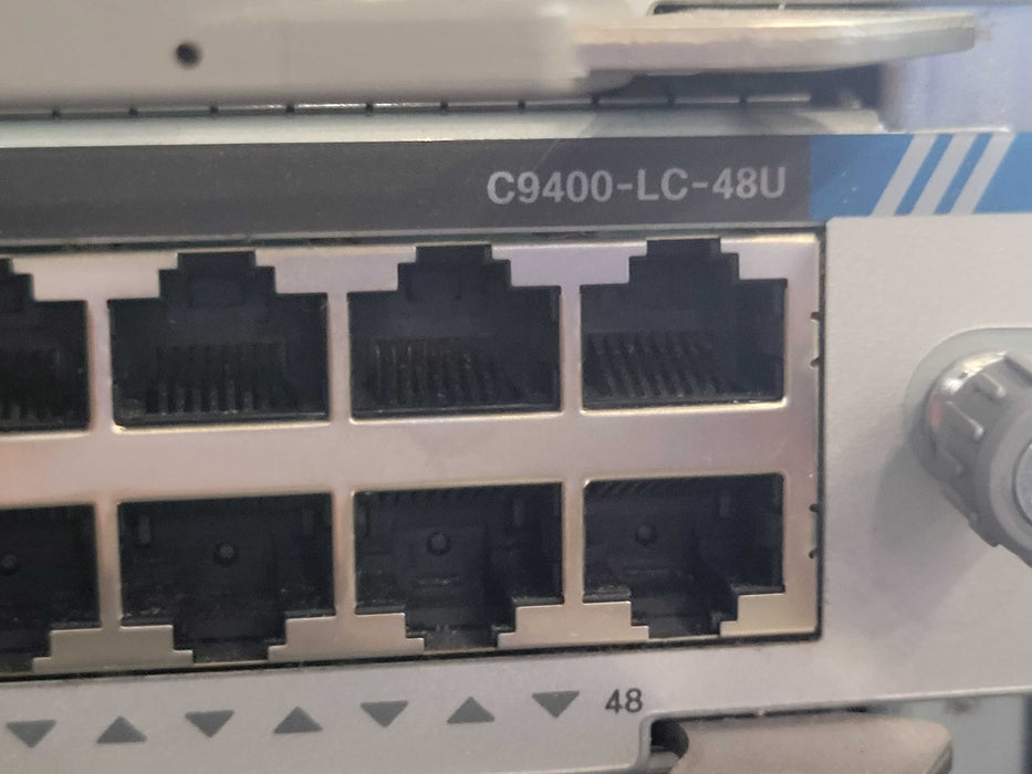 Cisco Catalyst C9410R 1x C9400-SUP-1, 2x C9400-LC-48UX, 2x C9400-LC-48U _