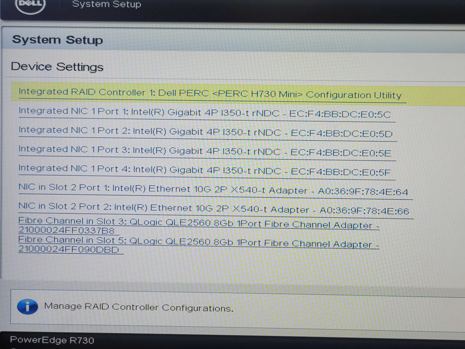Dell PE R730, 2x Xeon E5-2640v3 2.60GHz, 64GB RAM, 9x 300GB HDDs, H730 Mini _